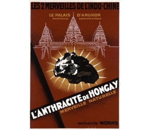Affiche "L'Anthracite de Hongay - exclusivité Worms"